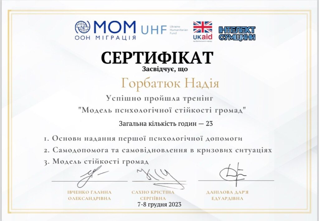 Модель психологічної стійкості громад