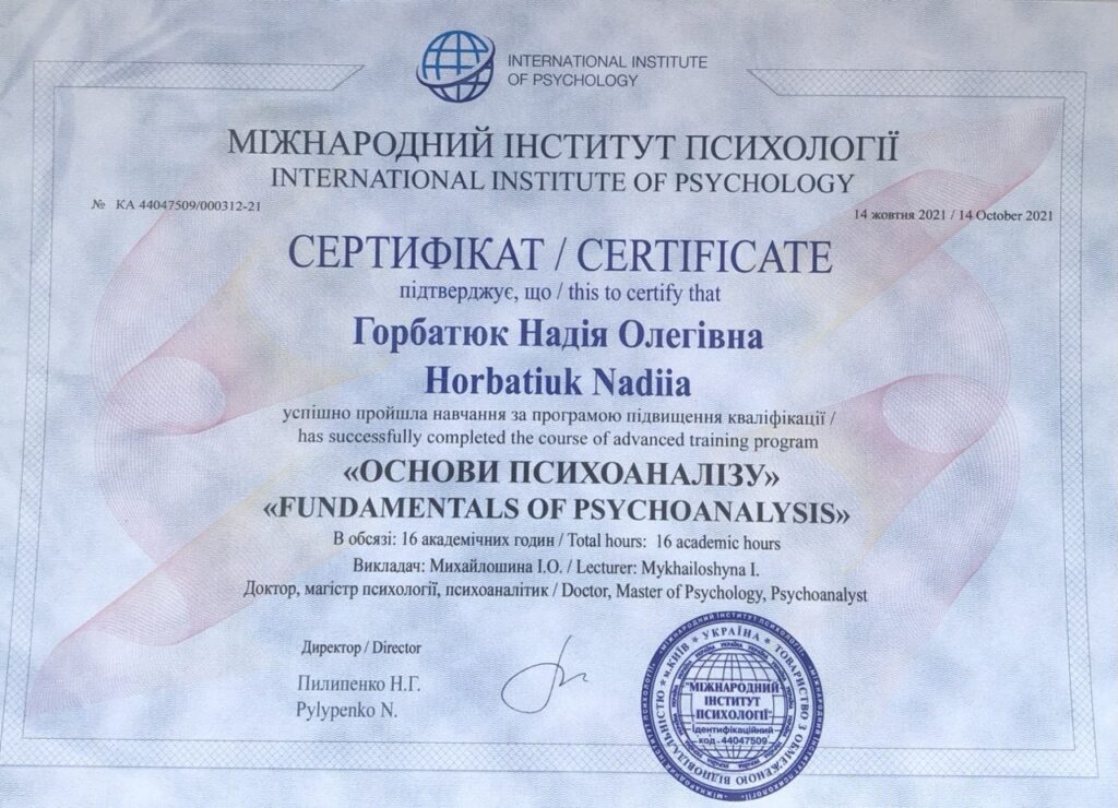 Основи психоаналізу